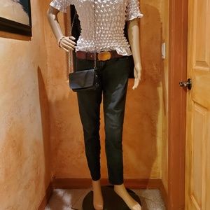 Red Blue Denim Women's Skinny lo-rise Jean   7/8